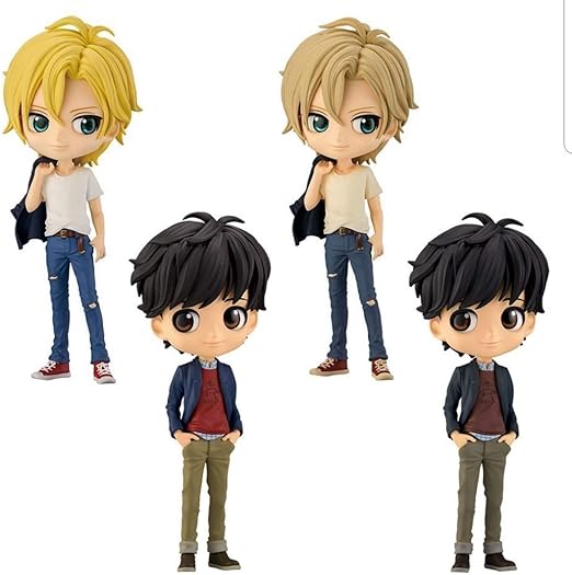 Amazon Banana Fish Q Posket アッシュ リンクス 奥村英二フィギュア 通常カラー 特別カラー全4種セット フィギュア ドール 通販