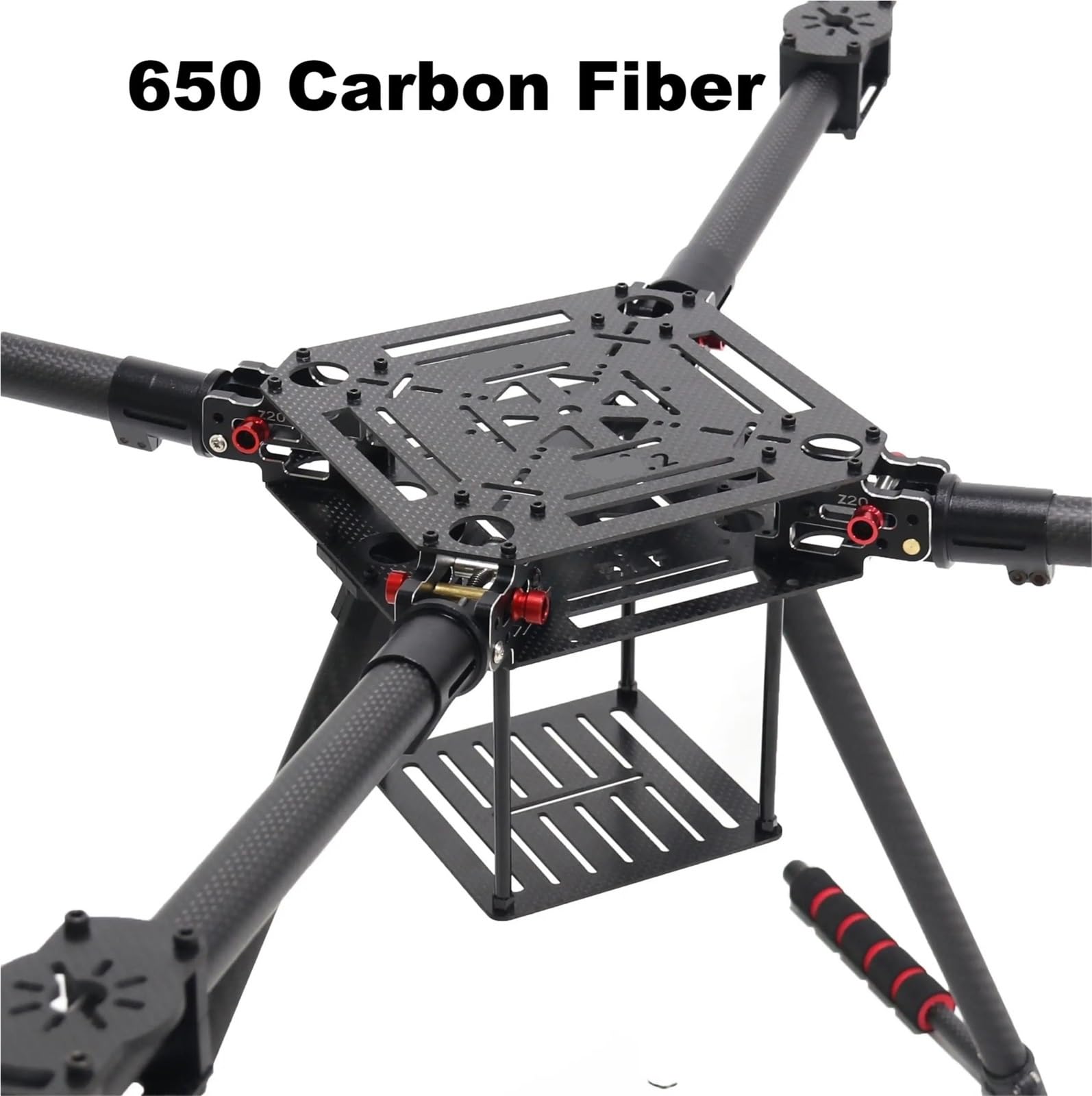 Estructura De Cuadricóptero De Fibra De Carbono De 550 Mm/650 Mm Con Patín De Aterrizaje Y Plataforma For Construcción De Drones.(ZD550)