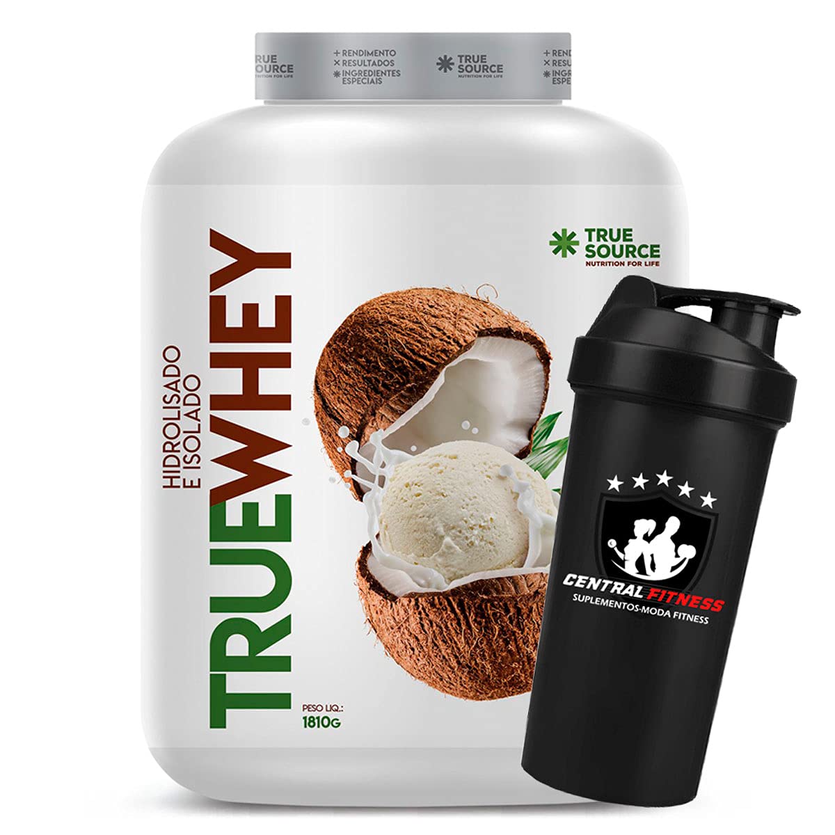 True Whey 1810g Coconut Icecream + Coqueteleira – True Source Isolado & Hidrolisado em promoção! Veja a oferta e mais achadinhos de Vitaminas & Suplementos 2 Hoje é o melhor dia para comprar True Whey 1810g Coconut Icecream + Coqueteleira – True Source Isolado & Hidrolisado com aquele preço maroto! Promoção! Aproveite a oferta! 2