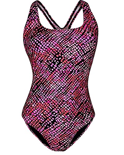 Speedo Womens Ultraback Racerback Athletic Training One Piece Swimsuit, 10 - Pink