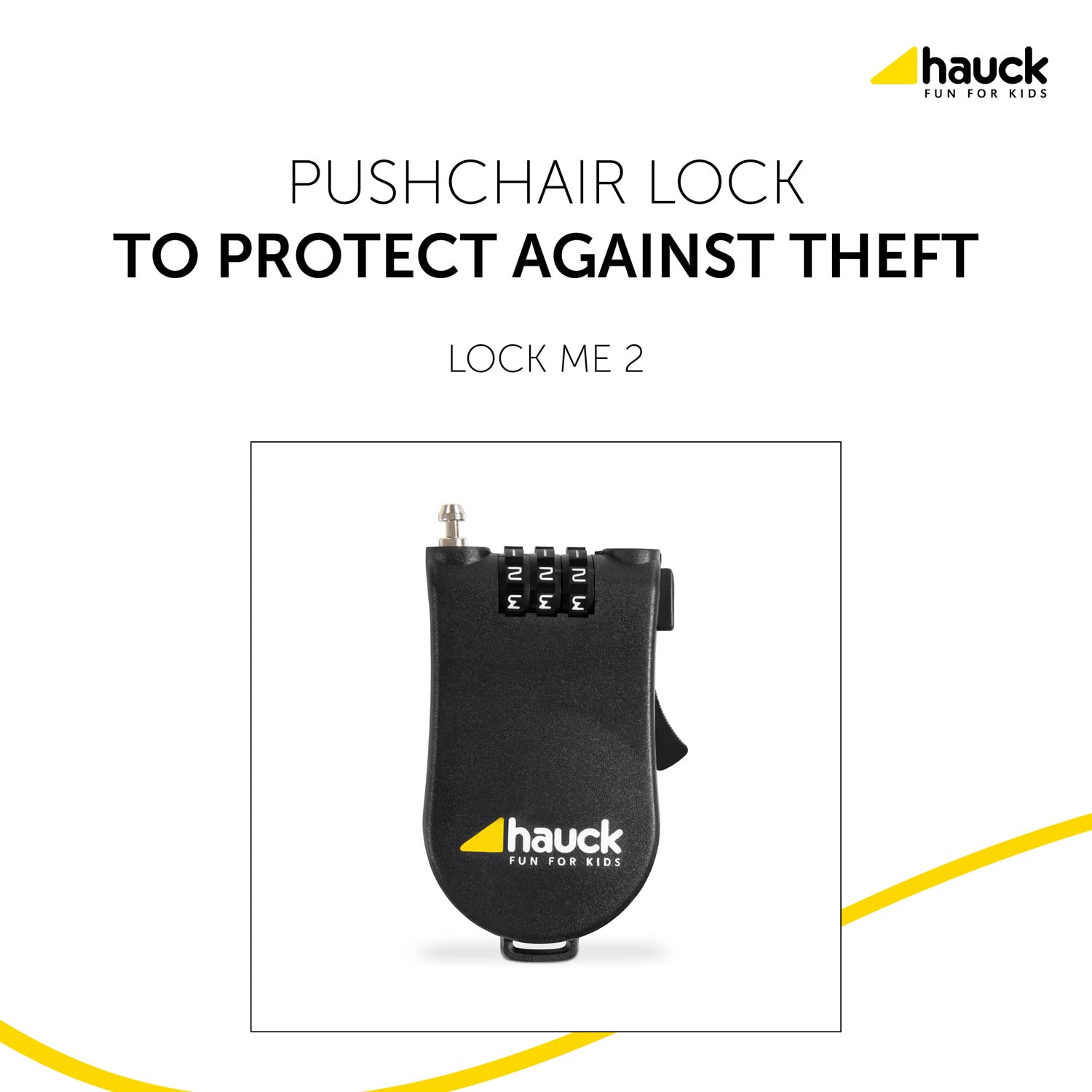 Hauck 618264.0 Lock Me 2 – zamek do wózków dziecięcych, czarny