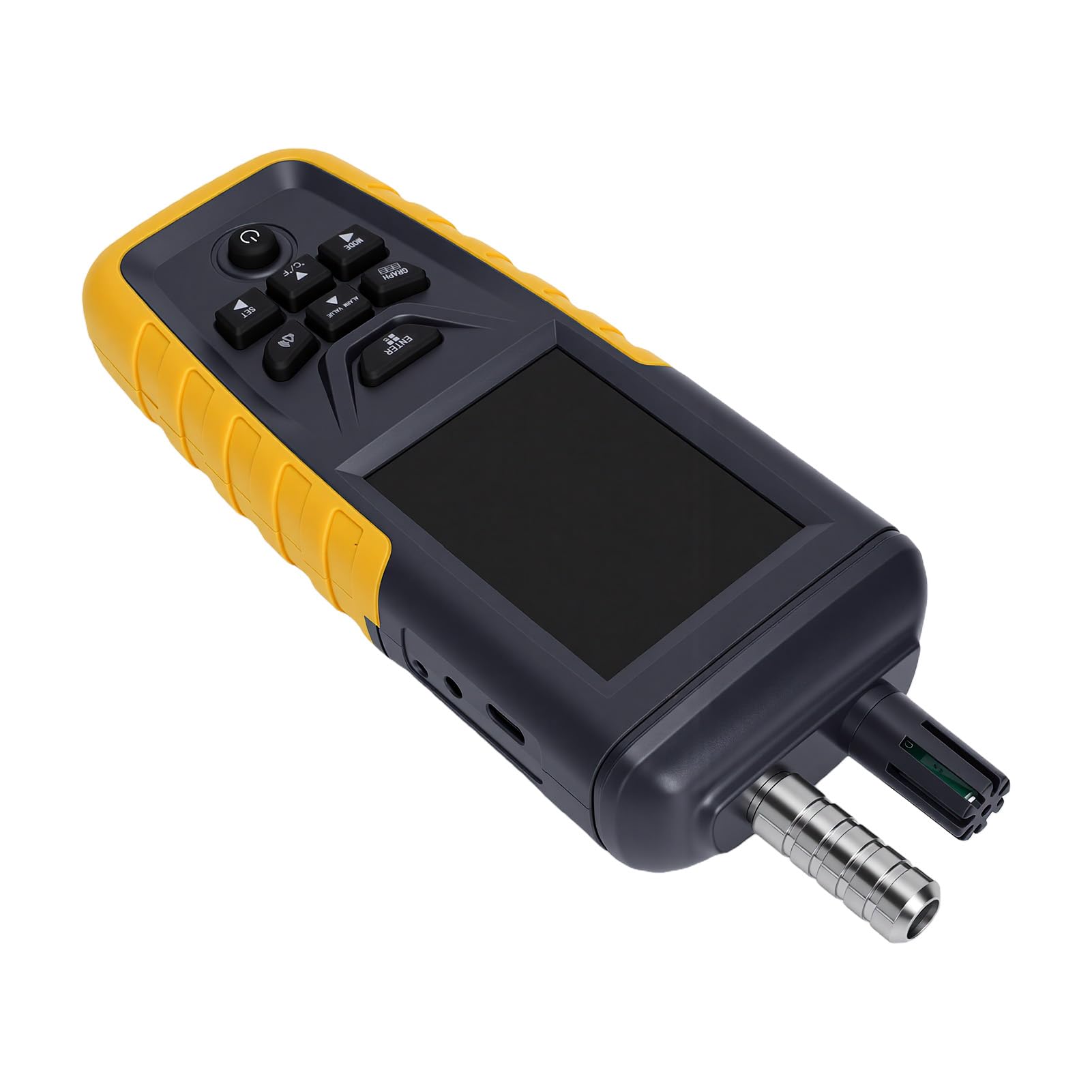 Tester della qualità Dell'aria Portatile Multifunzionale PM1.0 PM2.5 PM10 Rilevatore Dell'indice della qualità Dell'aria per la Casa e il Posto di Lavoro Design Antiurto