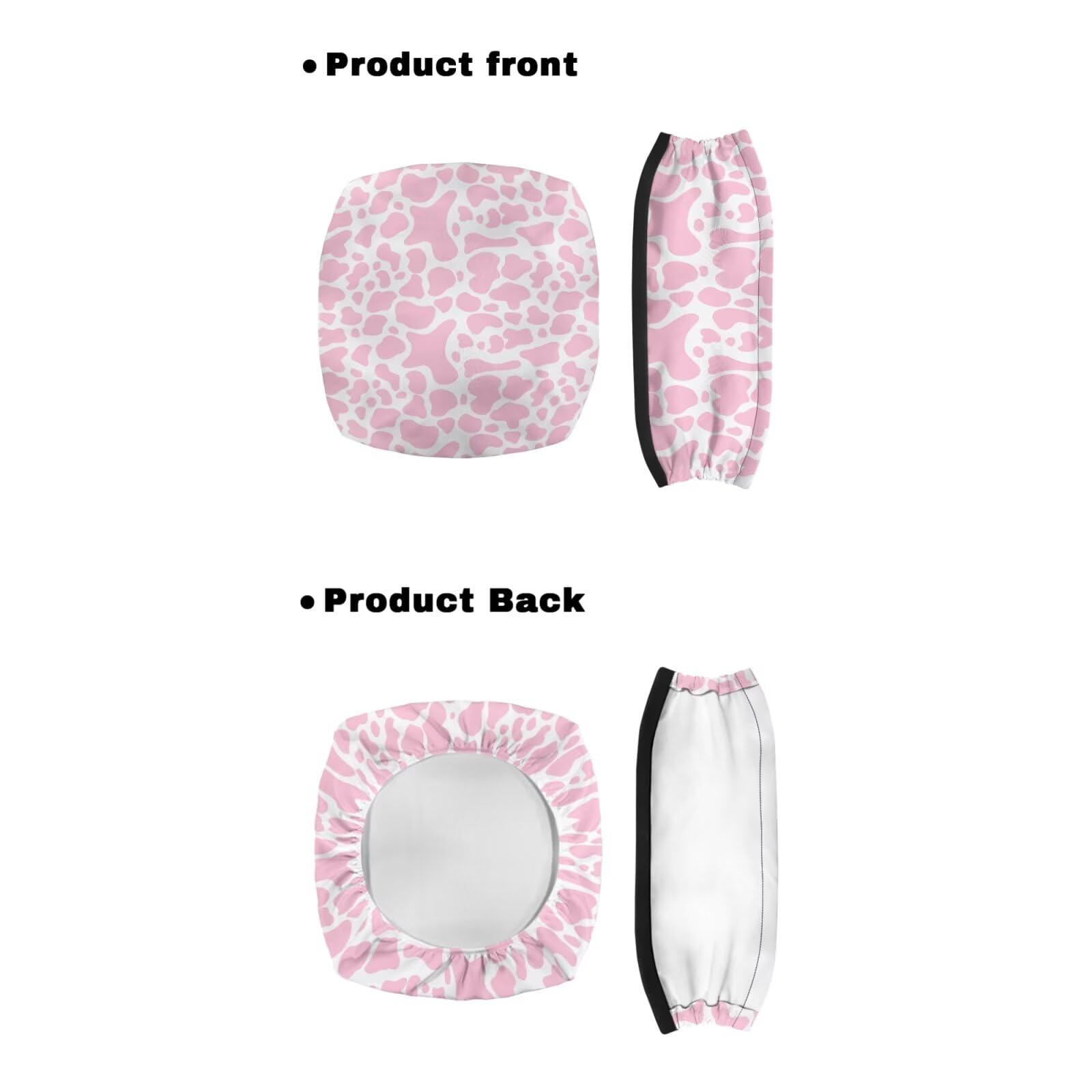 Uorisanigo Pink Leopard Print Rollator Seat Cover Rollator Walker Accessories Cover for Rollator Replacement Large Storage Basket for Rollator Walker