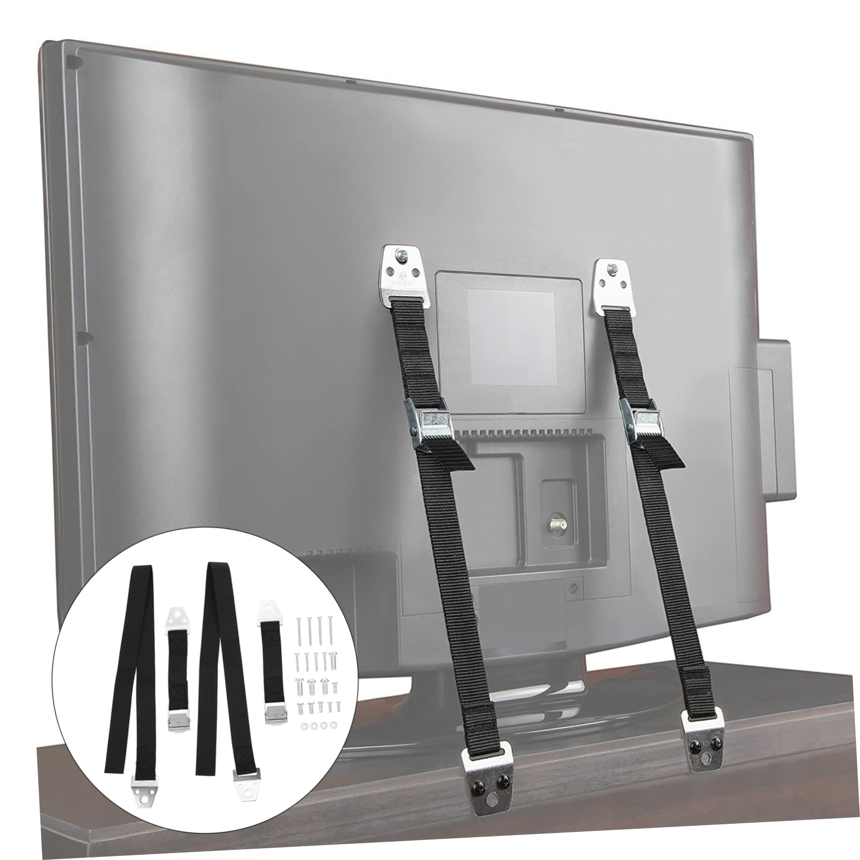 ERINGOGO 2Pcs Tip Safety Straps for and Furniture Tethers Against Tipping Accidents and Earthquakes for Dressers and Cabinets