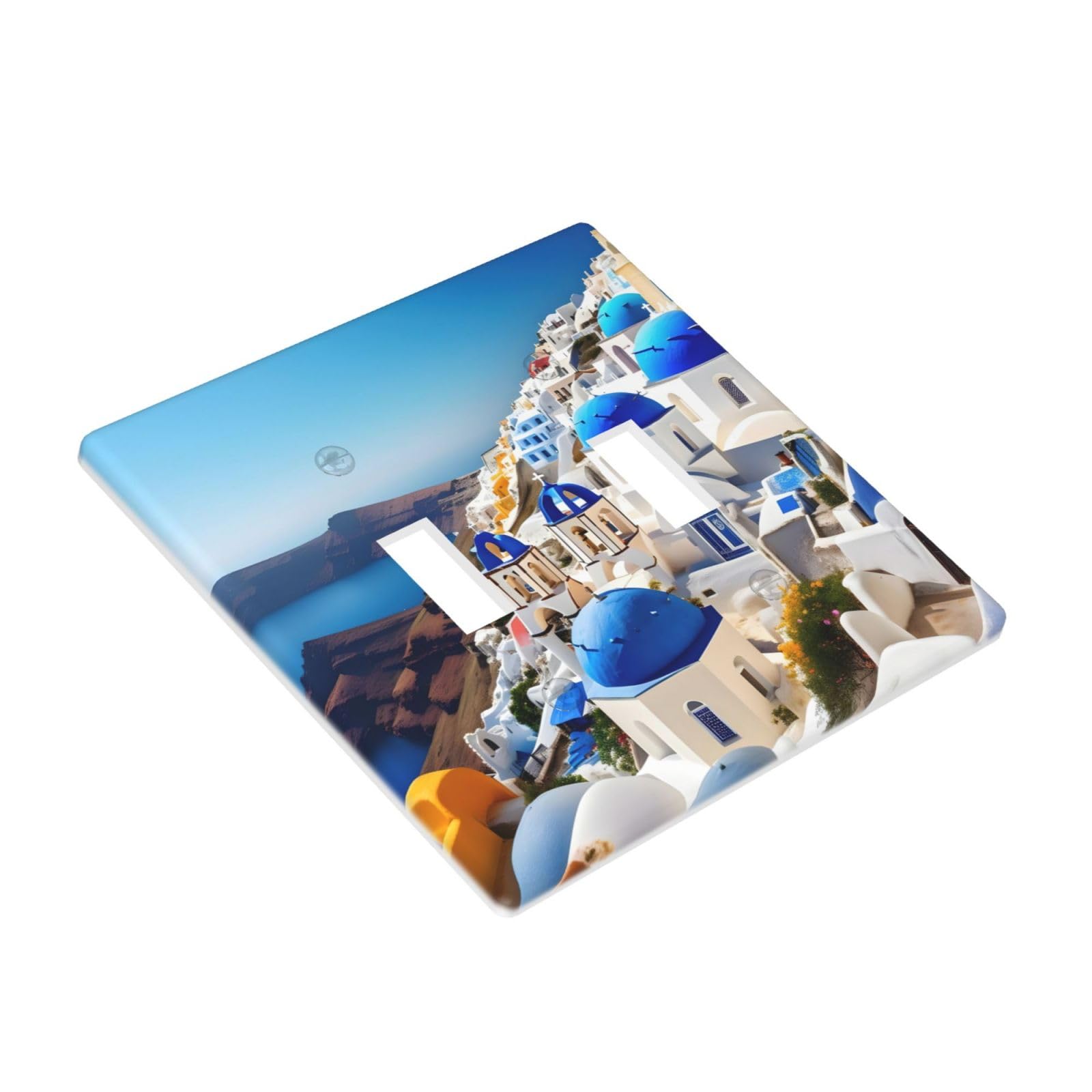 Amazon.co.jp: Santorini ギリシャの島 海の景色 壊れない中型