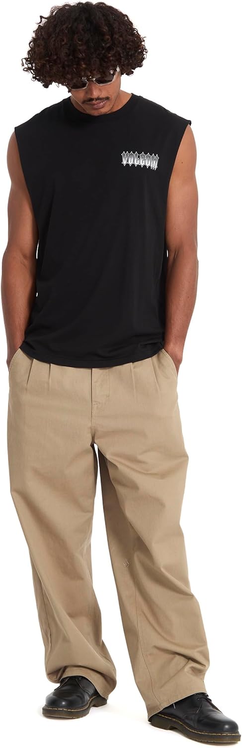Volcom Men's Sleeveless T-Shirt – Soft Cotton Lightweight Crewneck Muscle Tee