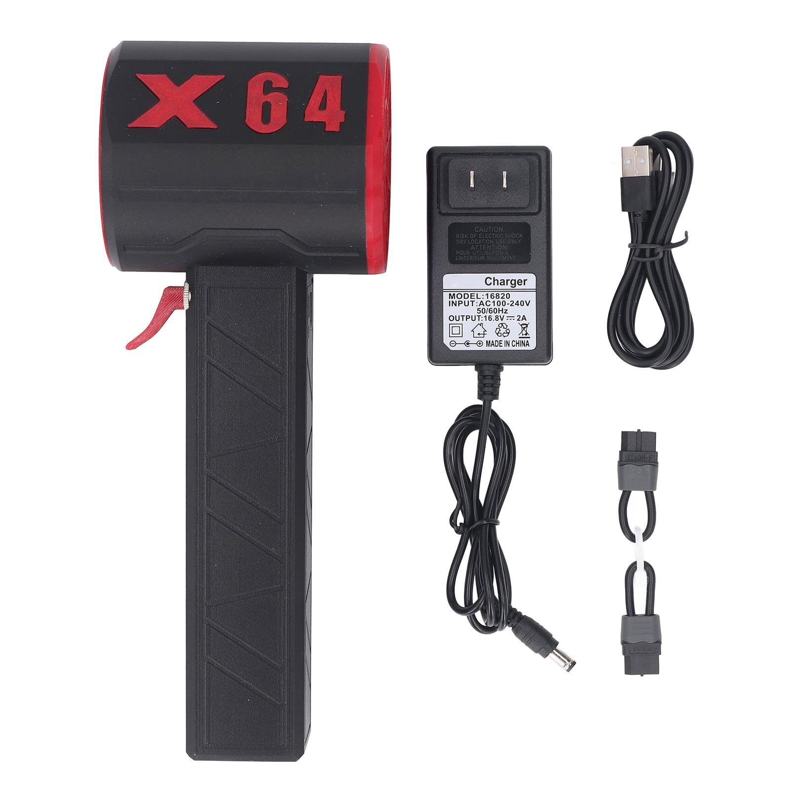 Powerful Dryer Blower with 1400g Thrust, Stepless Speed Regulation, 64mm Brushless Motor for Multi Purpose Cleaning