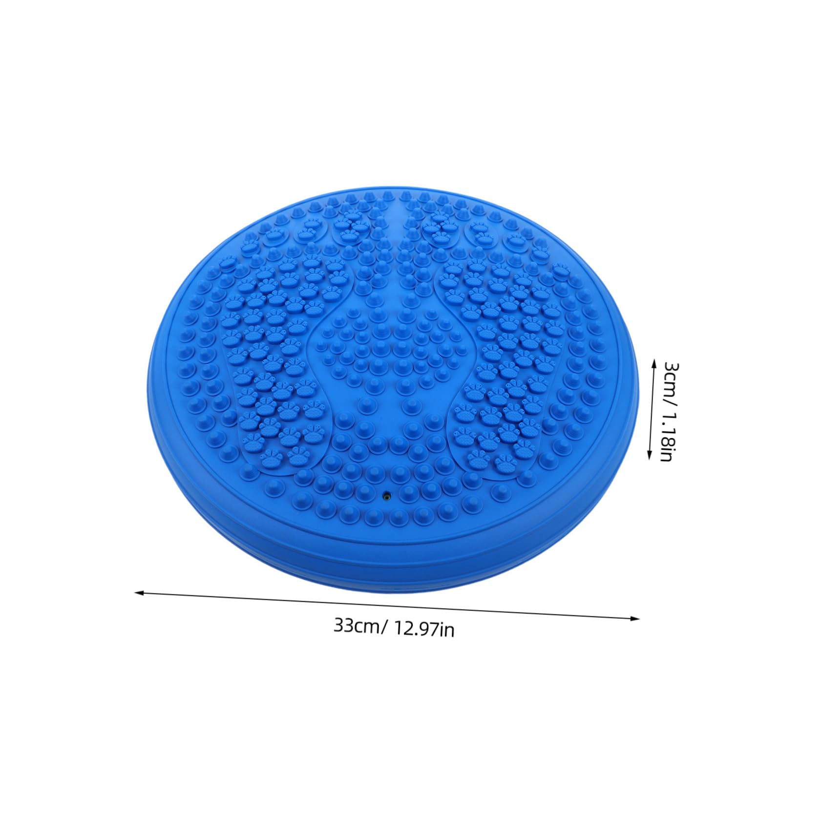 YARNOW Coussin Déquilibre Gonflable Rond avec Pompe Tapis de Yoga Épais Antidérapant pour Massage Plantaire Stabilité et Posture Améliorées Portable pour Gym à et Extérieur