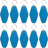 Vista 73 de PATIKIL Vintage Motel Llavero, en blanco Hotel Llaveros Llaveros