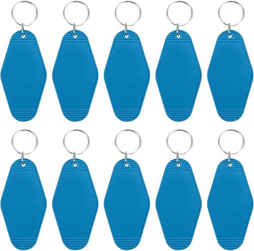 Vista 73 de PATIKIL Vintage Motel Llavero, en blanco Hotel Llaveros Llaveros