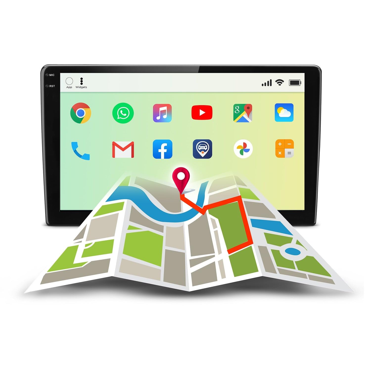 myTVS AP-92 9-inch Android Car Stereo | Wireless Apple CarPlay & Android Auto | 2GB+64GB | HD IPS 2.5D Touchscreen, Bluetooth, WiFi, GPS | Universal Double DIN with Rear Camera Support-image-25