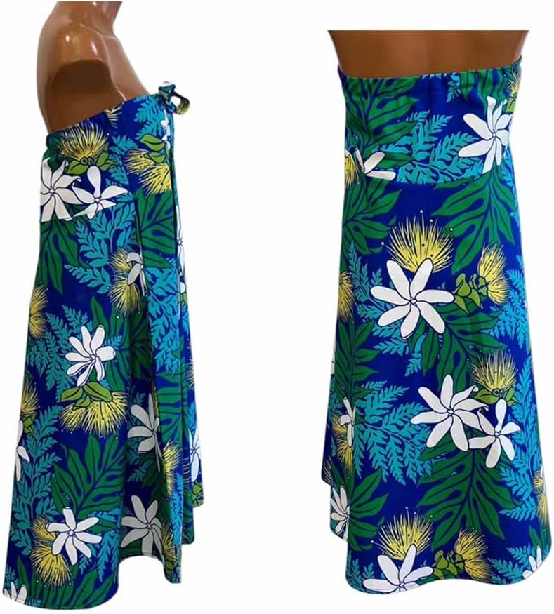 ハワイアン ワンピース スリーウェイ 3way ブルー グリーン ティアレ