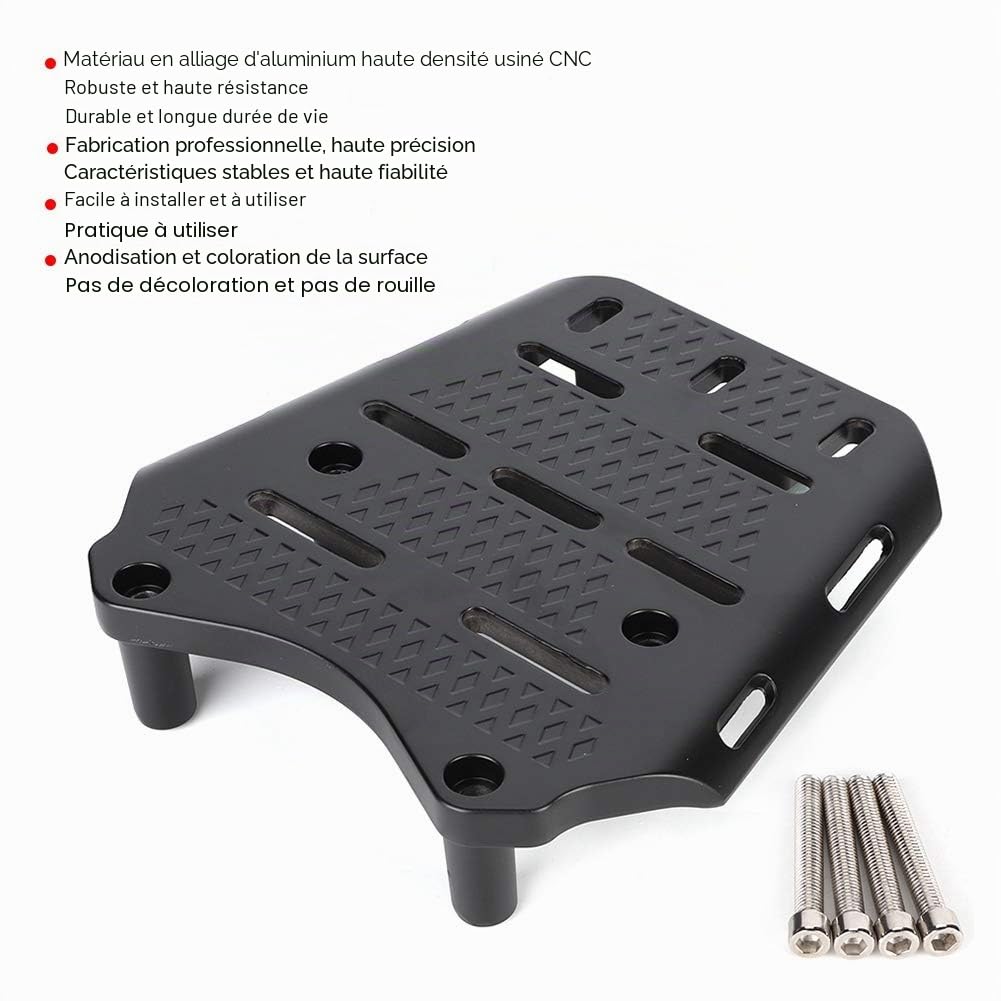 Porte-Bagages arrière, Akozon Support en Alliage d'aluminium de Moto en Alliage d'aluminium de la Commande numérique par Ordinateur pour PCX 125 150 2014-2019