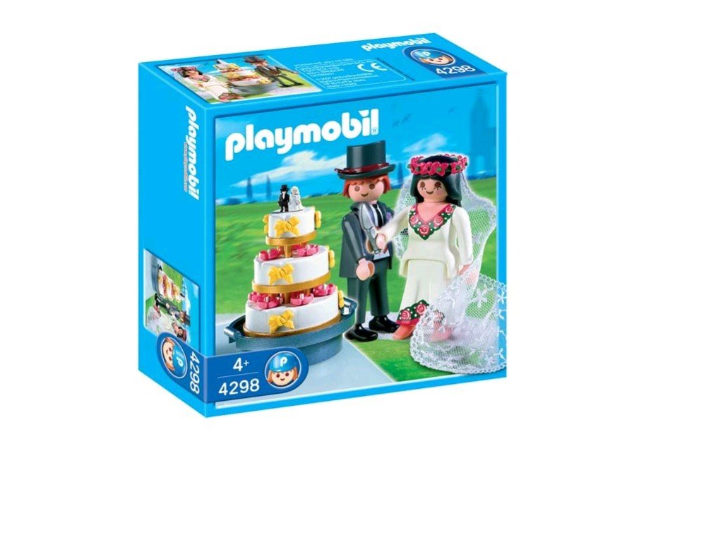 Playmobil 9820 – Coppia Di Sposi In Imballaggio Plastica (senza Scatola Blu)
