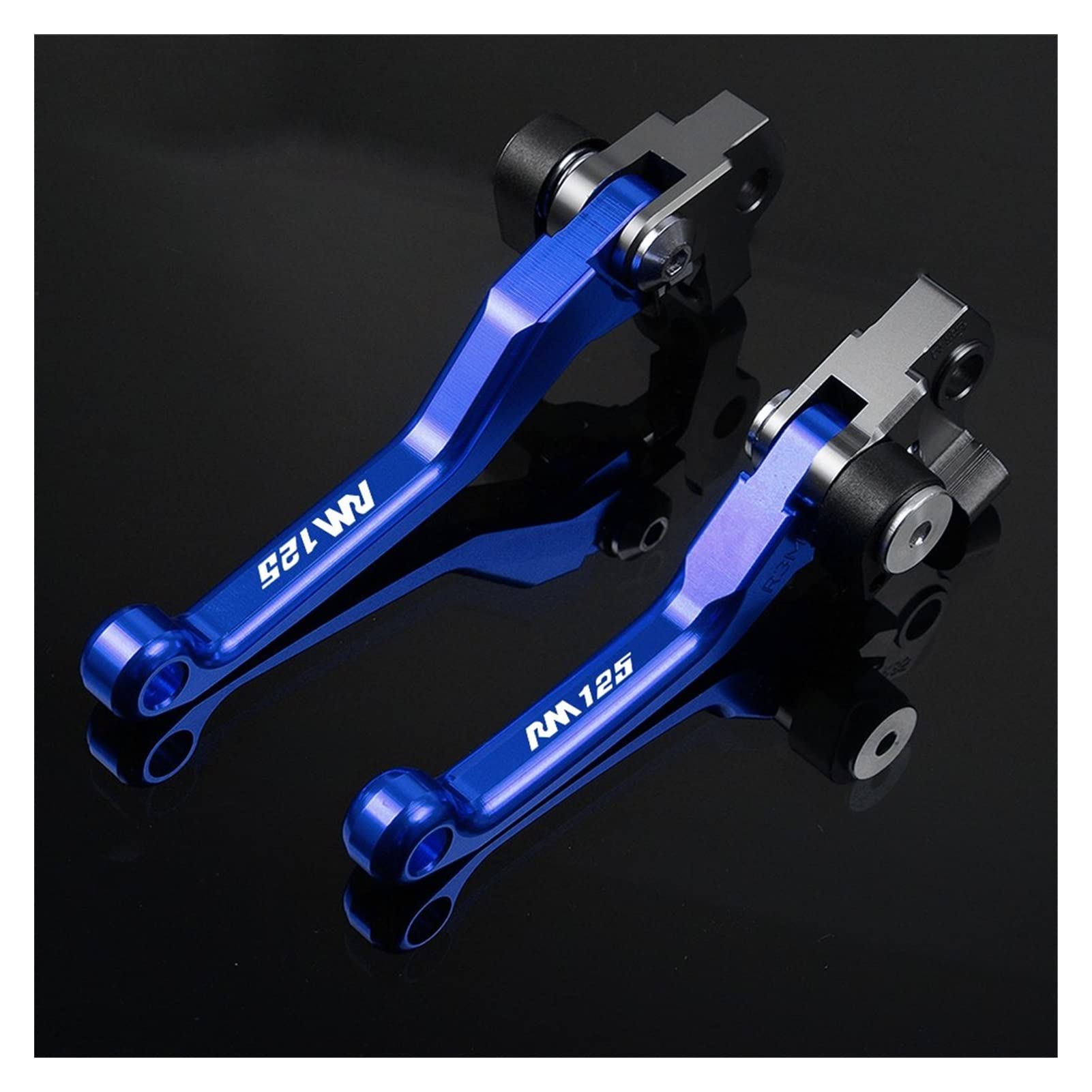 VTAIEX Motorbike Accessories Motorcycle Accessories Brake Clutch Levers for Suzuki RM125 RM 125 1996-2003 1997 1998 1999 2000 2001 2002(Blue)