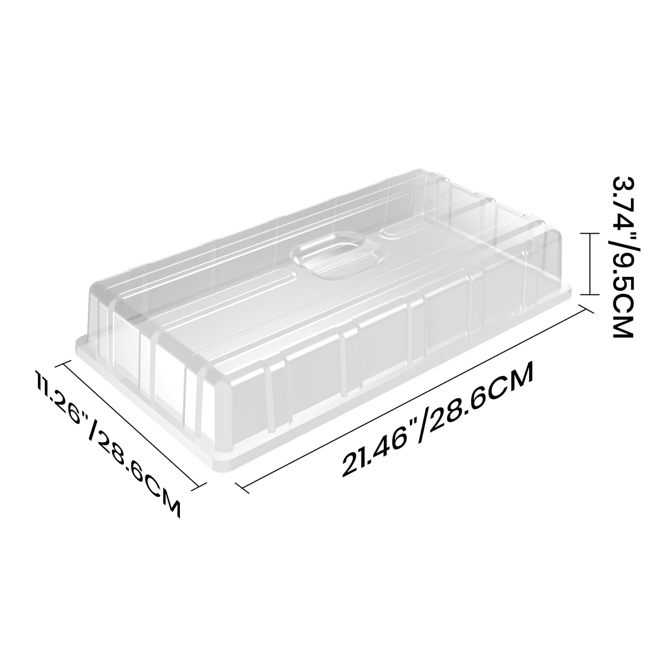 MIXC Lot de 10 dômes d'humidité extra résistants de 9,1 cm, transparents pour démarrage de semences 1020, pour humidifier et isoler pour la germination en serre et la culture du jardin