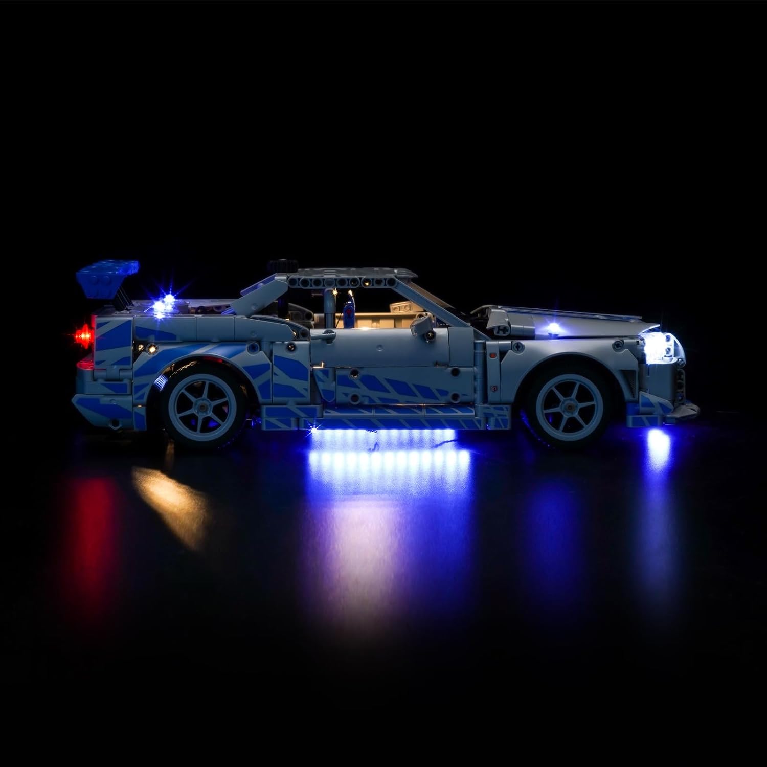 LED Lighting Compatible with Lego 42210 2 Fast 2 Furious Nissan Skyline GT-R R34,RC Light Kit Compatible with Lego Car 42210, NOT Included The Model Set - JUST Lights
