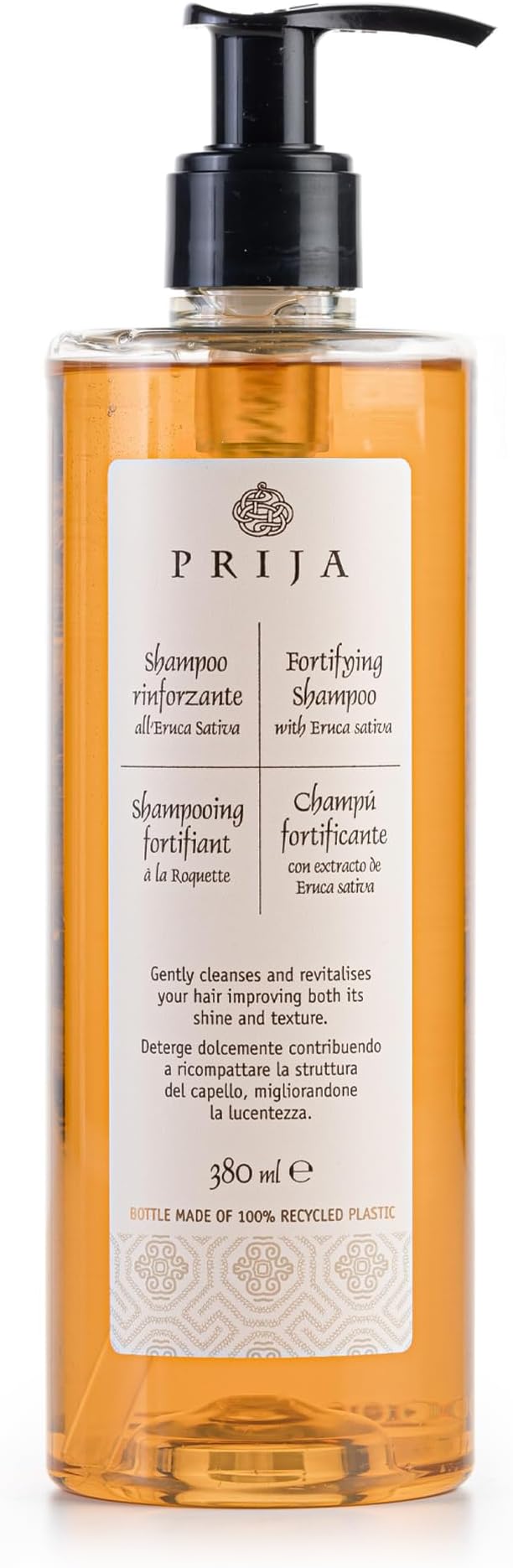 Fortifying Shampoo with Eruca Sativa for All Hair Types 12.85 fl oz | Cleanses and Revitalises Hair. Hydrating Formula That Improves Shine and Texture. Vegan Friendly Formula.