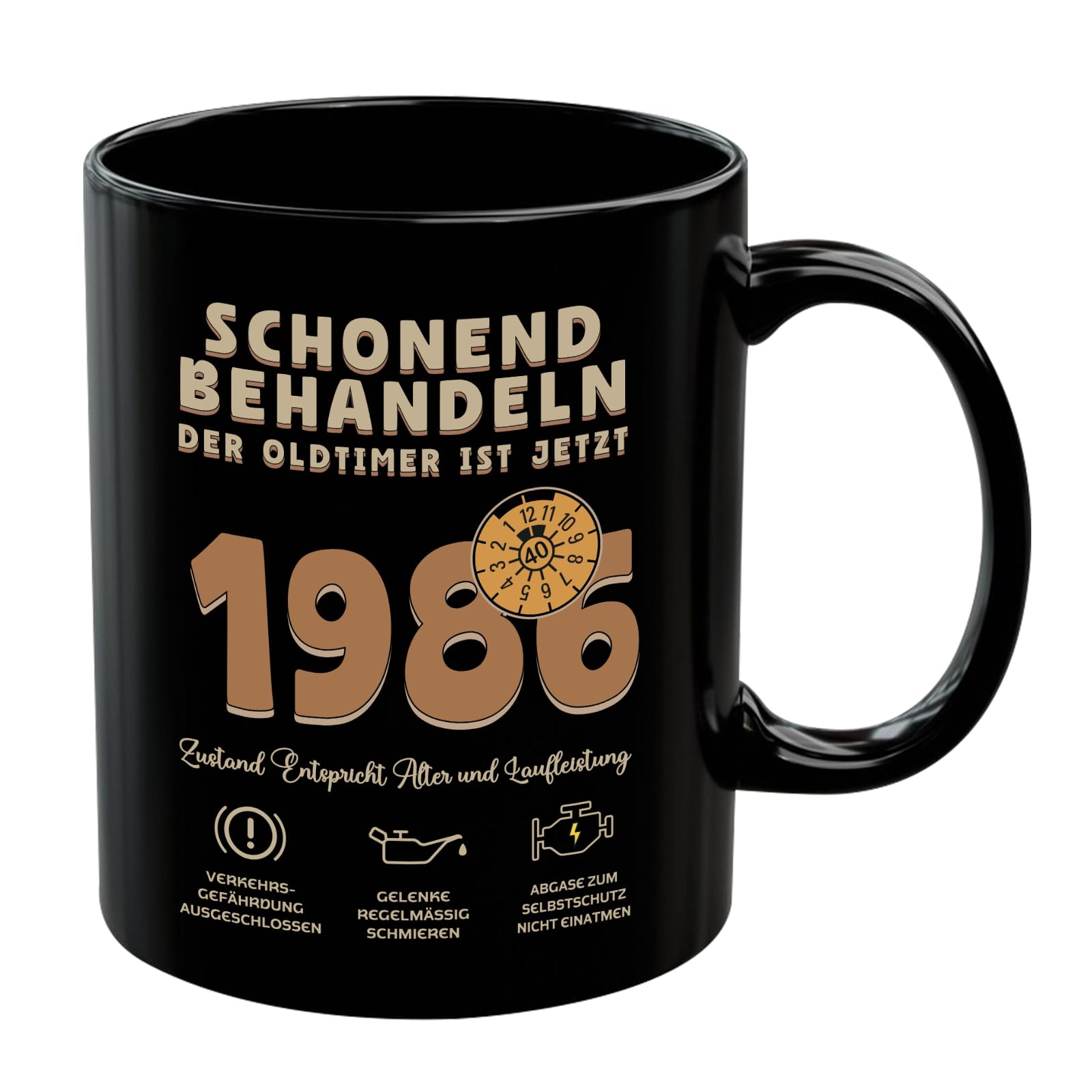 Tasse 40 Geburtstag Geschenk, 1986 Limited Edition Kaffeetas