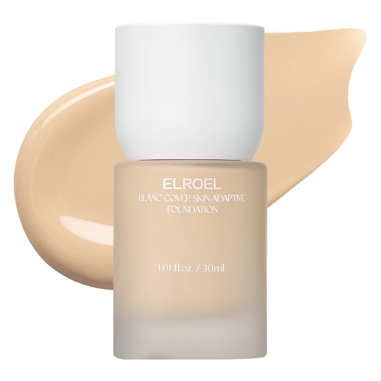 Blanc Cover Skin Foundation - K-Beauty Skincare Liquid Foundation Makeup with Panax Ginseng, Niacinamide & Collagen - Lightweight, Buildable 24HR Hydrating Wear 1.01 Fl Oz (#250)