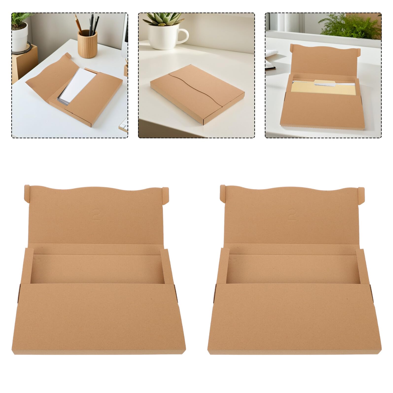 Scatole in Carta Kraft per Spedizione Album e Dischi in Vinile 310x226x28mm, Confezione da 20 Pezzi, Resistenti e Impilabili per Traslochi, Spedizioni e Stoccaggio