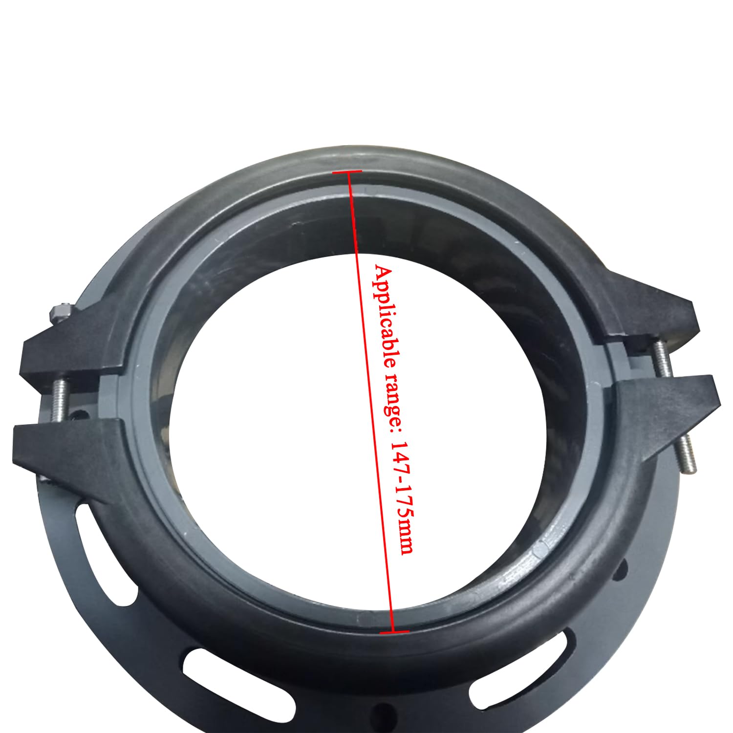 Spannring poolpumpe sandfilter filterspannring mehrwegeventil Pool spannring sandfilteranlage sandfilterpumpe filterkessel (Packung mit 2)