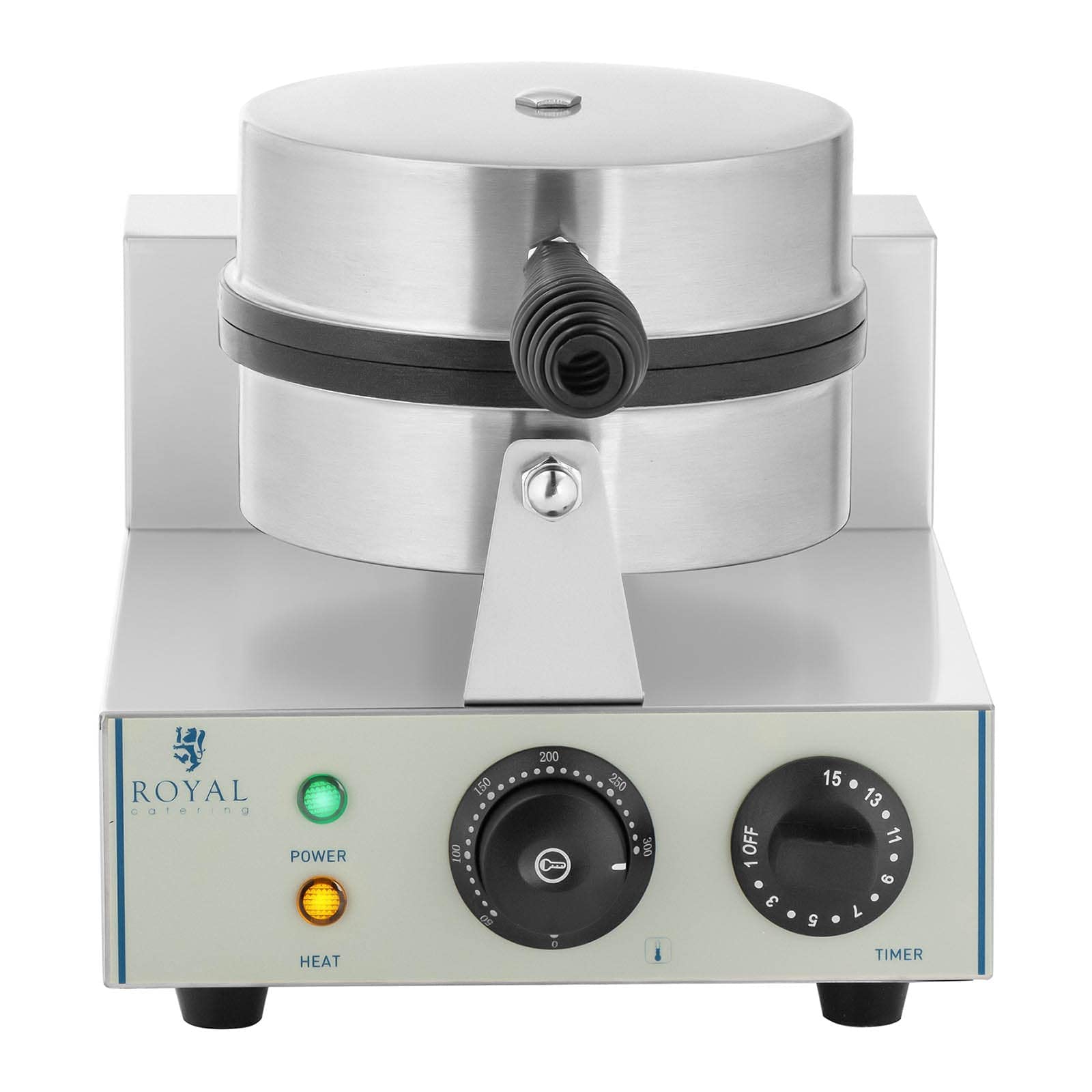 Royal Catering - RCWM-1300-R - Piastra rotonda per waffel - 1.300 Watt