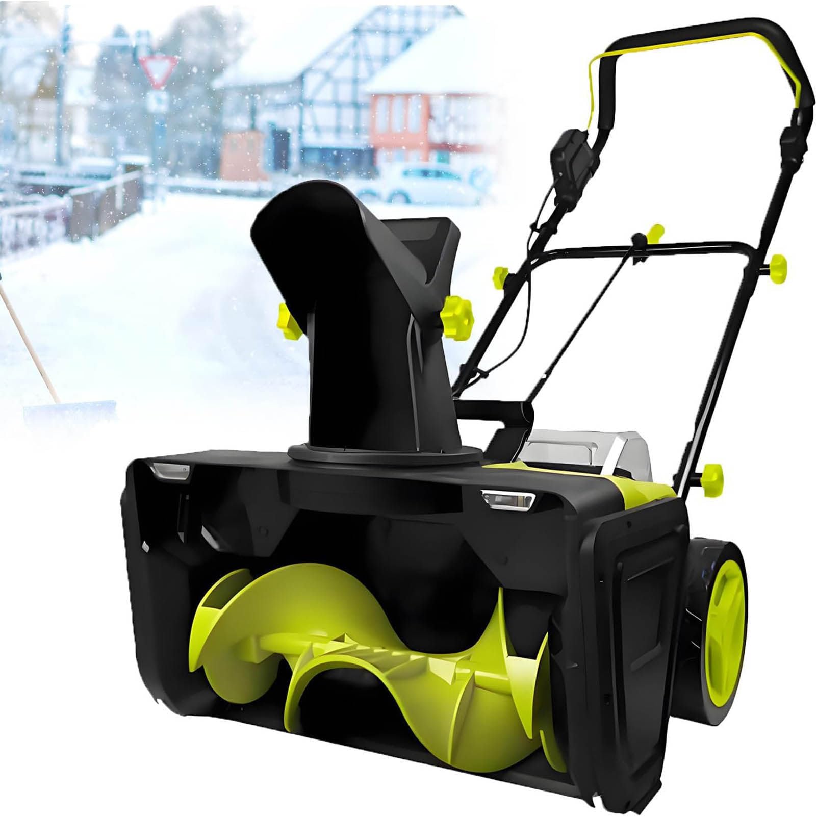 Spazzaneve Senza Fili, 3500 W, Motore Senza spazzole 4batteries