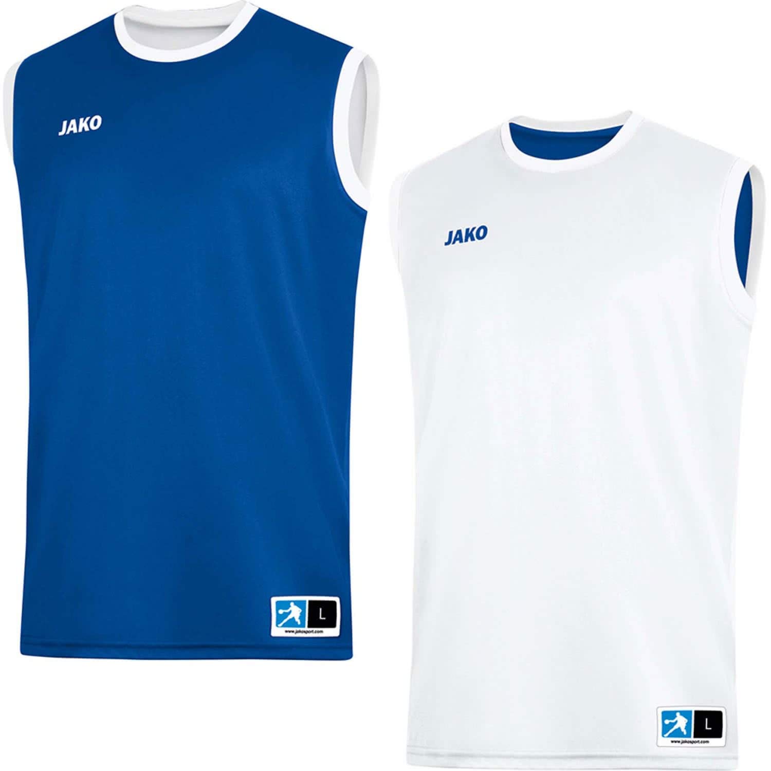 JAKO Men's Change 2.0 Reversible Jersey, Royal/White, S