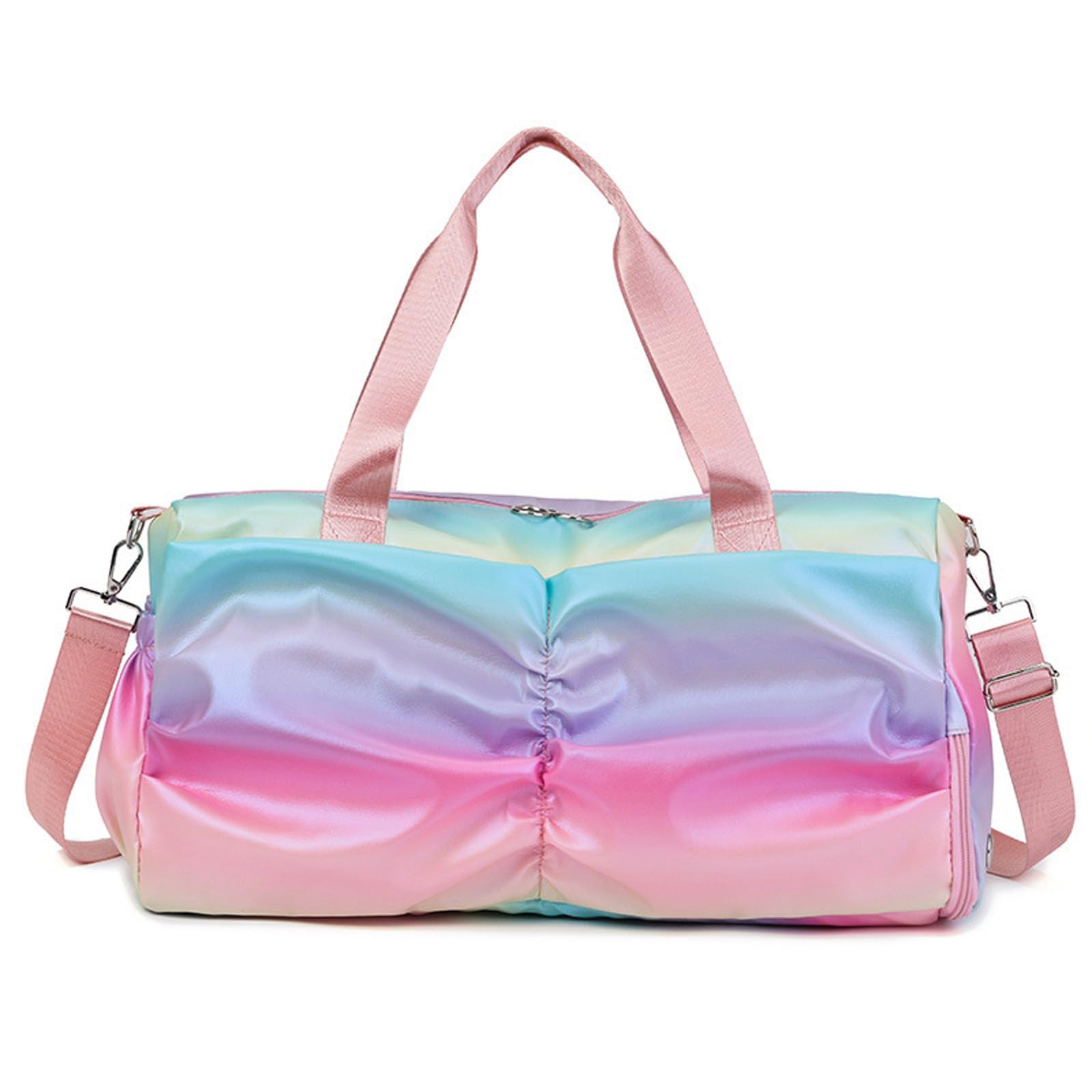 QIAOLIDA Spacious Sports Fitness Bag with Dry Wet Separation Design Athletic Storage Bag Suitable for Yoga and Short Trip