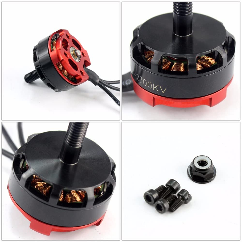 QWinOut RS2205 2300kv RC Racing Drone Motors CW CCW Motore Motore per fai da te Quadcopter FPV RC Aircraft Ricambio (2 pz CCW+2 pz)