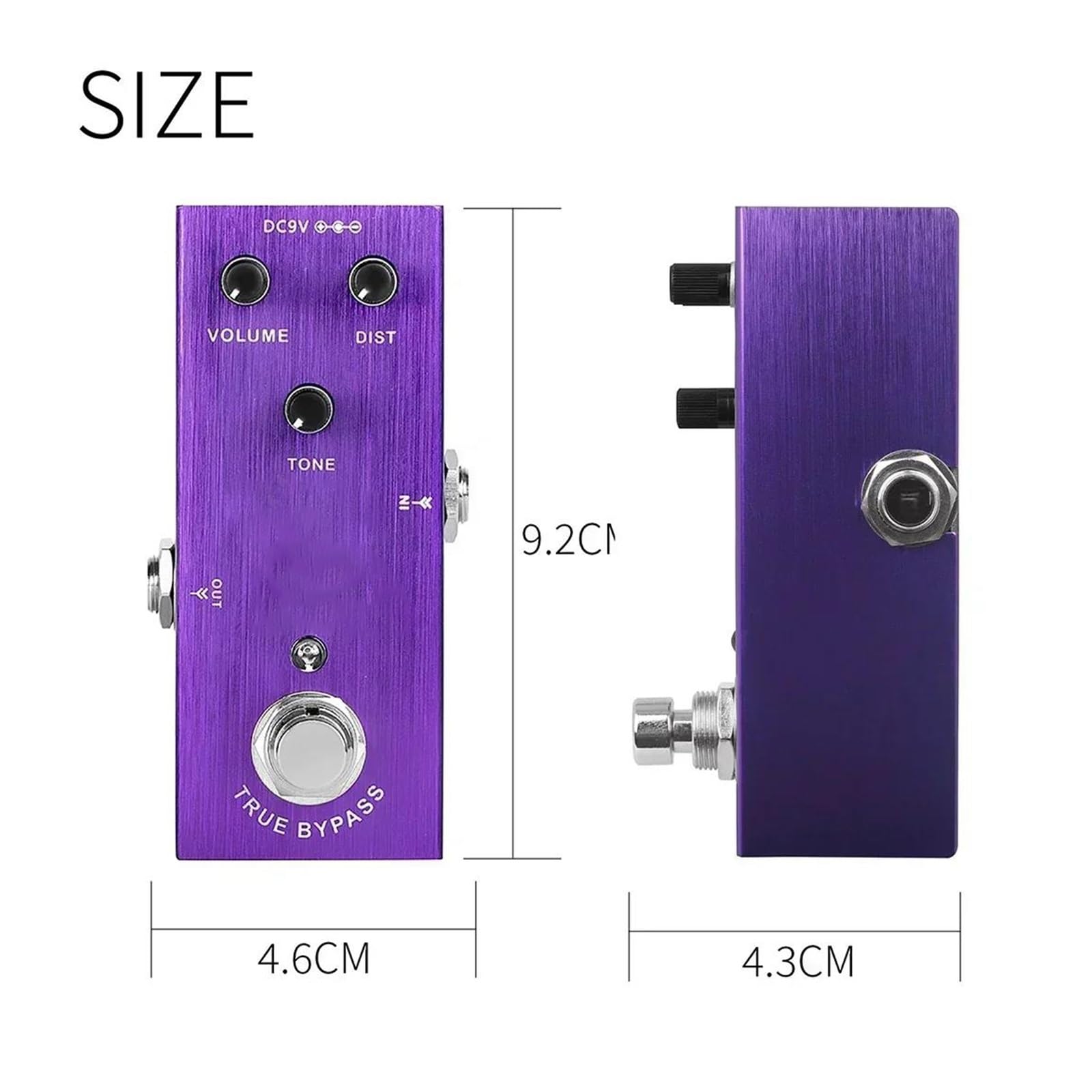 Efekty Do Gitary Elektrycznej Efekty Do Gitary Elektrycznej Delay Distortion Chorus Overdrive True Bypass Akcesoria(3)