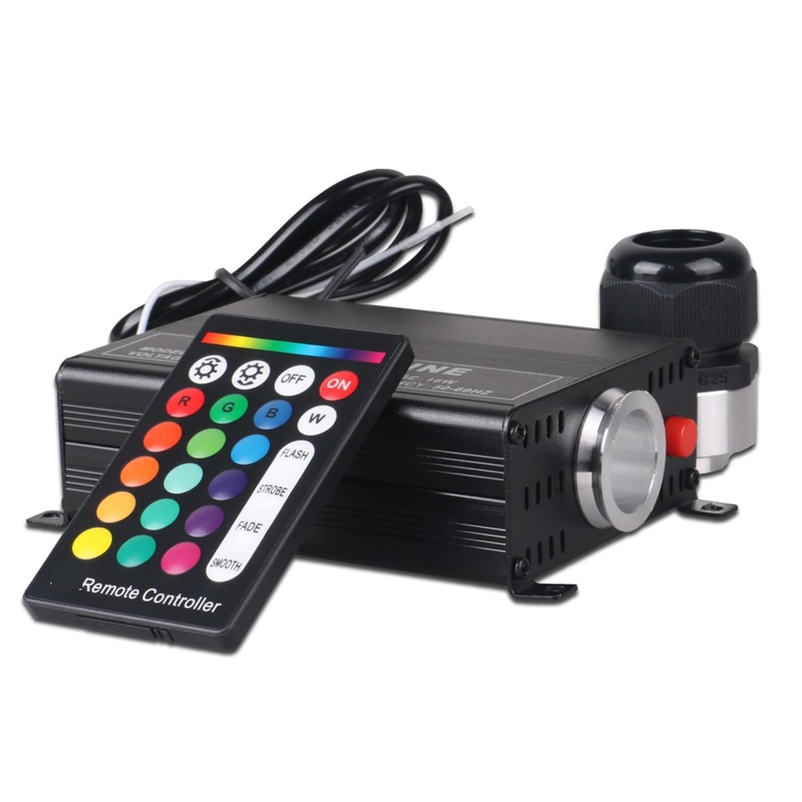 Oświetlenie światłowodowe RGB 16 W z 24-klawiszowym em Generator światła Silnik świateł światłowodowych Wysoka Wydajność