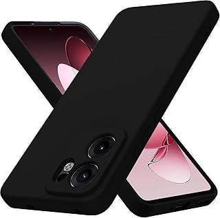 Silicone Case Anti-Shockproof With A Modern Streamlined Design And Inner Lining, Compatible with Reno 13F (Black)