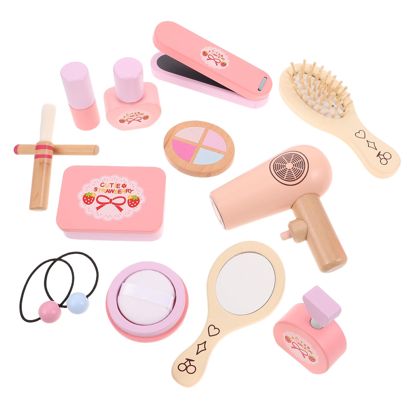 Trucco Giocattolo in Legno per Bambine Vanity Finta per Gioco di Ruolo Salone Bellezza Creativo per Bimba Gioco Educativo Coordinazione e Espressione Regalo Compleanno Bambina