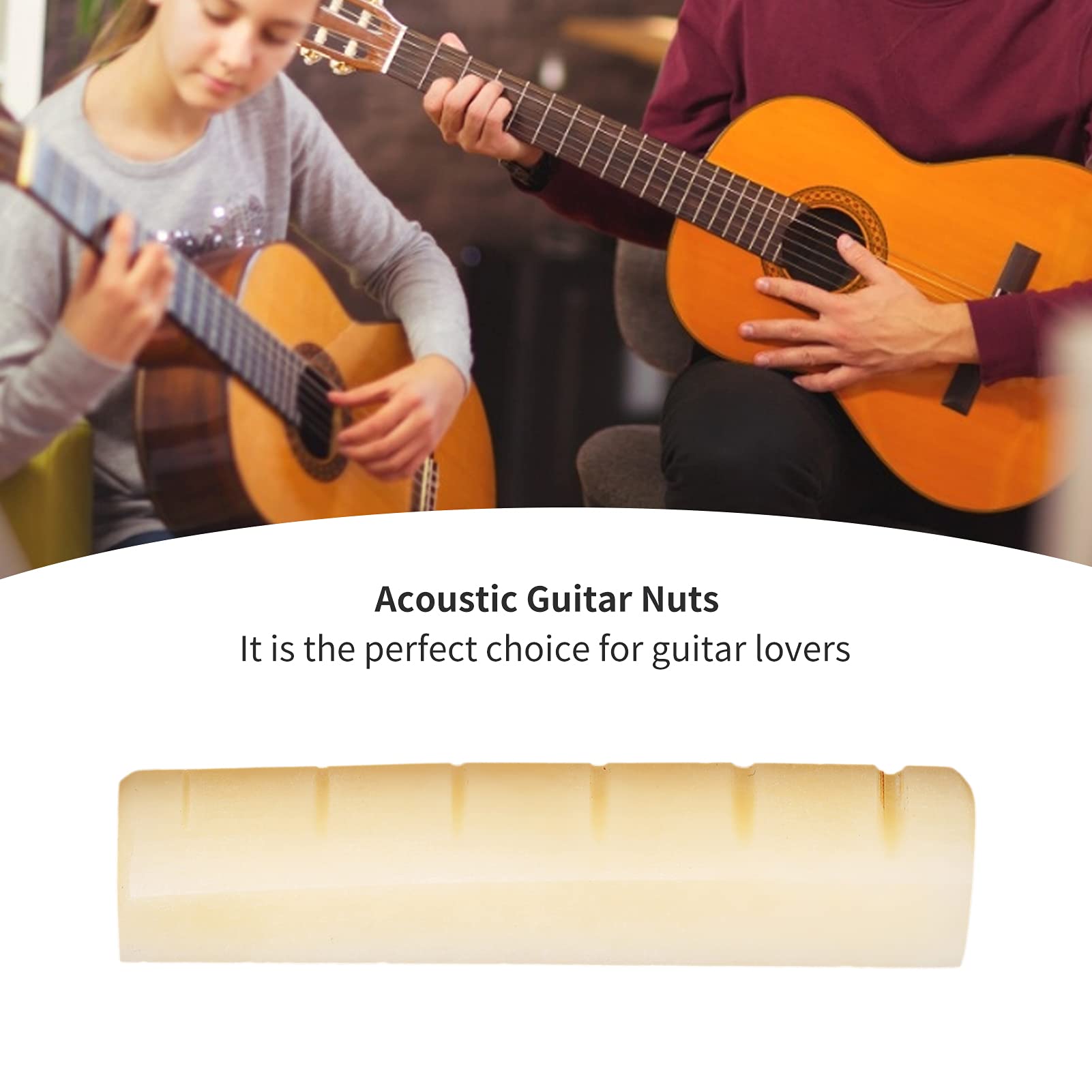 Allecto Plus - Gitaarbeentje 43mm voor akoestische gitaar - Verbeter de