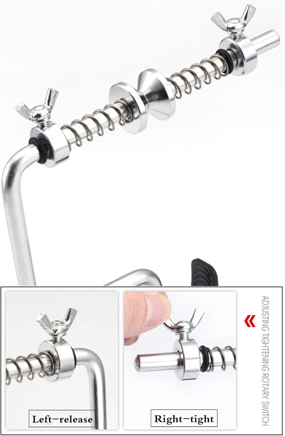 Fishing Line Winder with Clamp and Suction Cup 2 Pieces Base Adjustable Stable Portable Aluminum Machine Spinning Reel Spool Spooling Multifunction Fishing Tackle Tools Accessories (Use on Tables) : Sports & Outdoors