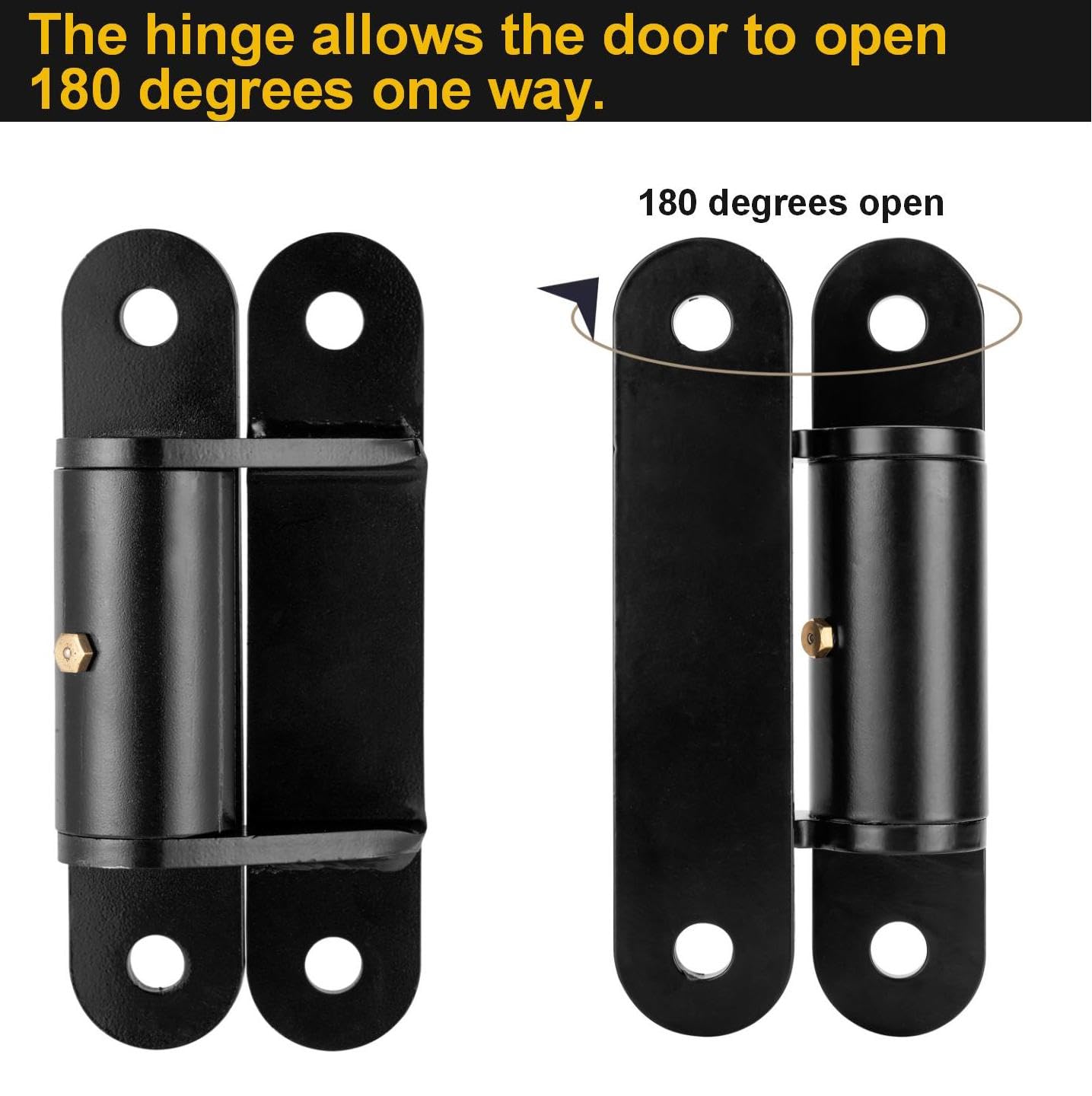 Bisagras de puerta resistentes, 7 pulgadas, carga de 1000 libras, rodamiento giratorio, para puertas grandes de madera y metal