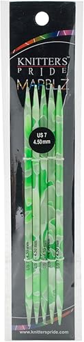 Knitter's Pride - Agujas de doble punta Marblz 6", tamaño 7/0.177 in