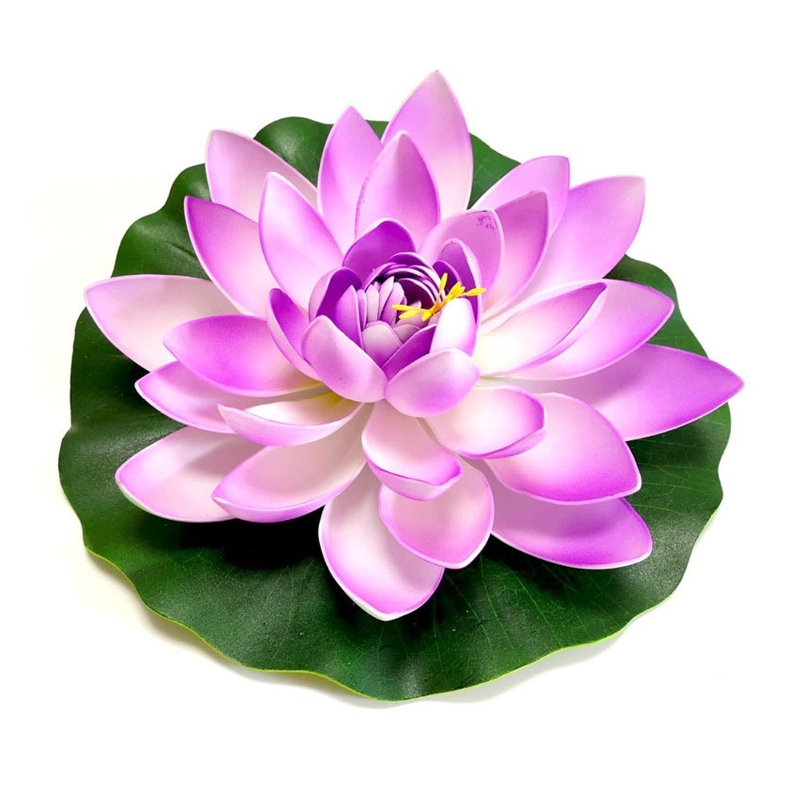 FJQFHH Artificial Lotus Flower, Artificial Lotus Floating Lifelike Water Lily Pond Garden Decor(28cm Purple)