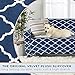 Great Bay Home Modern Velvet Plush Sofa Slipcover. Strapless One Piece Stretch Couch Cover. Sofa Cover for Living Room. Magnolia Collection Slipcover. (Sofa, Navy)