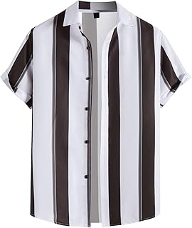 Hawaiian Shirts for Men Formal Shirts Tee Shirts for Men Basic Casual Shirts T-Shirts for Men Cotton Linen Regular Fit Shirts Summer Autumn Shirts for Men Wedding Long/Short/Sleeveless Sleeve Tee