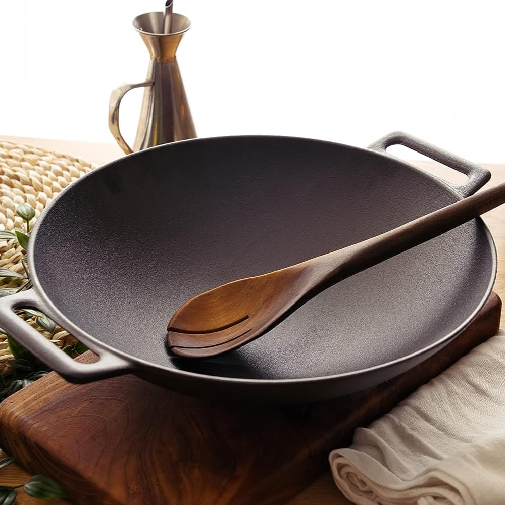 Poêle à wok antiadhésive Oou 32cm - Universelle pour cuisinières à gaz et à induction