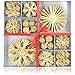 Produktbild com-four® 48x Strohsterne im Mix-Set - Christbaum-Schmuck - Stroh-Anhänger für den Weihnachtsbaum - natürlicher Christbaum-Behang - Weihnachtsdekoration - Ø 11 cm