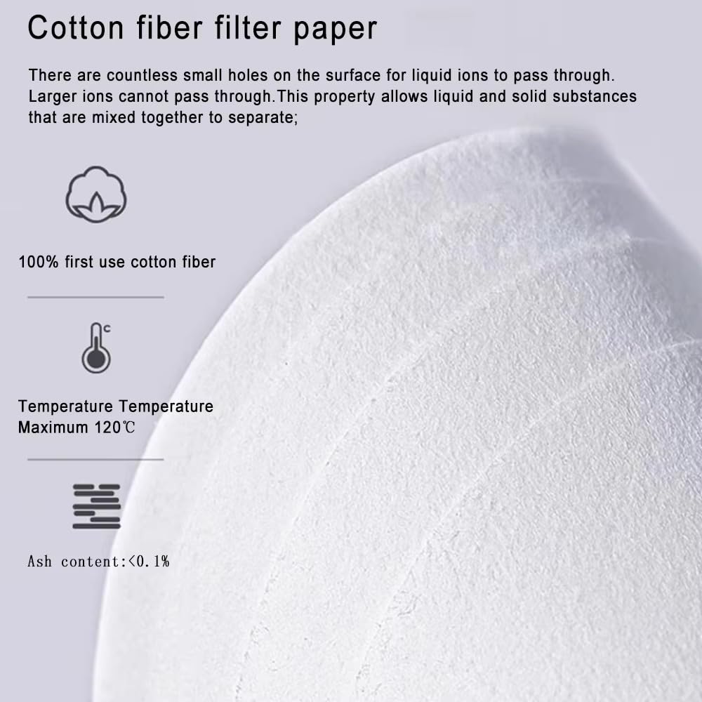 Carta da filtro quantitativa 7/9/11/15/18 cm Industria chimica Veloce Medio Lento Carta da filtro for test delle ceneri di olio motore Laboratorio(9cm Fast speed)