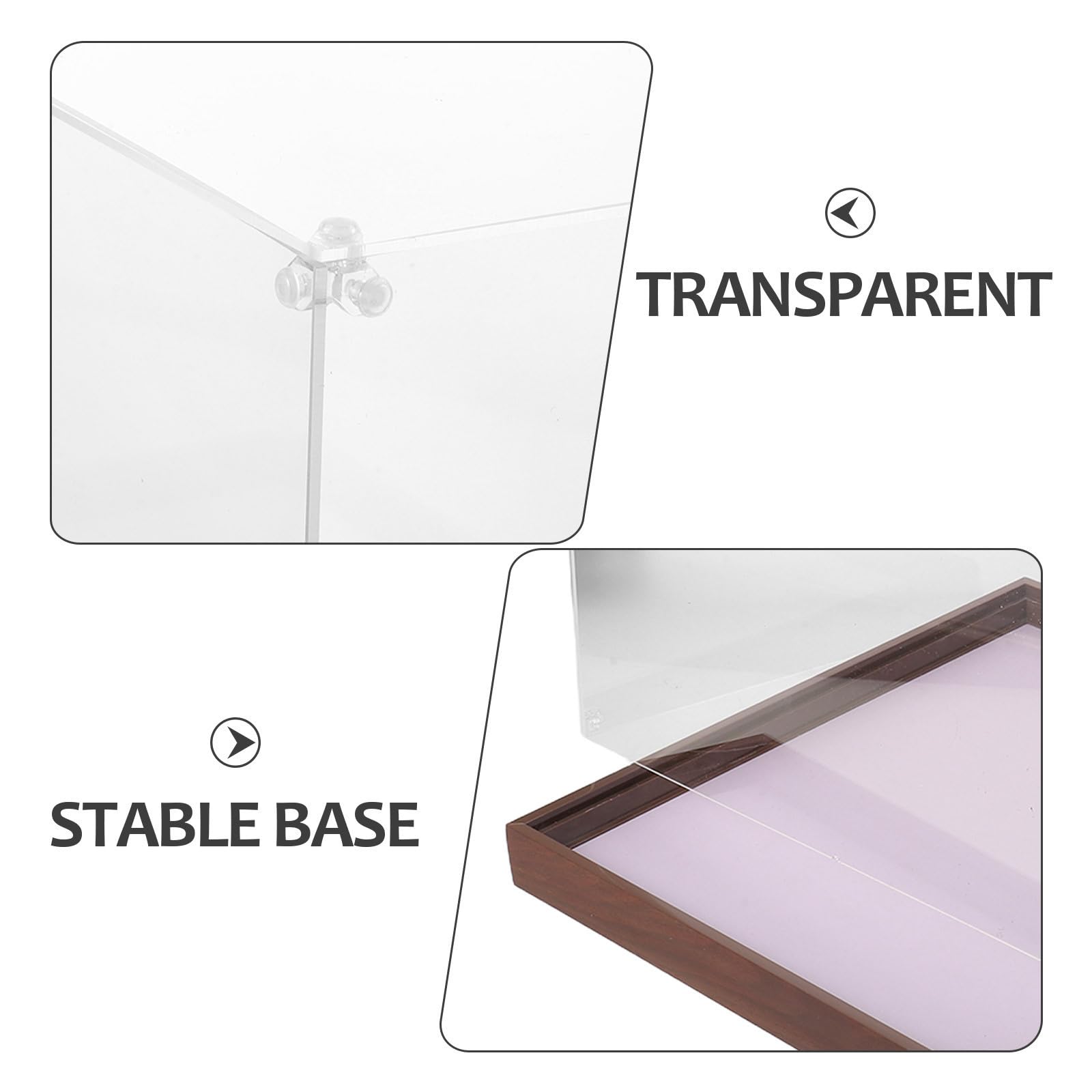 Vitrina para Minicascos de Acrílico Transparente de 14, 57 Pulgadas