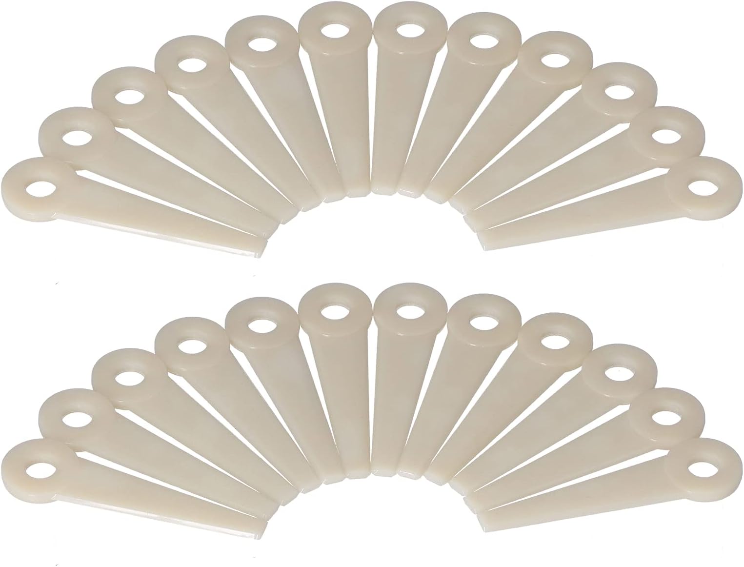 24Pcs Lawn Mower Blades, Plastic Cutter Blades Replacement 4111‑007‑1001 for Stihl PolyCut