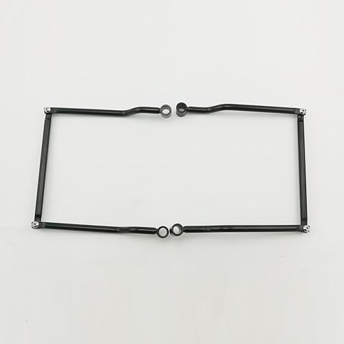 Miniatura 8 de HANSWD Soportes de barras de soporte para alforjas SUZUKI YAMAHA KAWASAKI (cromado)