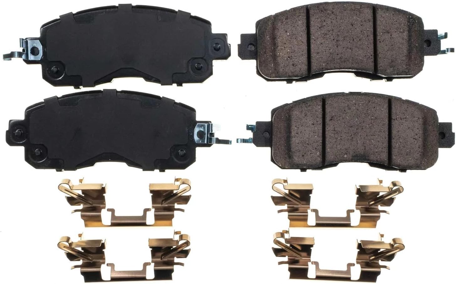 PowerStop Front Brake Pads For Nissan Altima 2013-20 |Altima 2024-25 |LEAF 2014-17 - Z17 Ceramic Brake Pads With Installation Hardware, 17-1650
