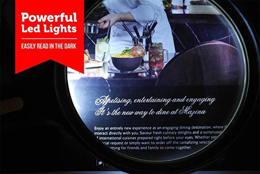Lupa de Mano 20x con 12 Luces LED, Lupa de Lectura y luz UV, Lupa iluminada de 4 Pulgadas para Lectura, inspección, exploración, Pasatiempos y más. Diseño Moderno.
